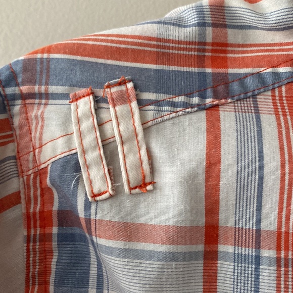 🍎Free with purchase-Straight Faded Short Sleeve Button Down Short - Picture 5 of 9